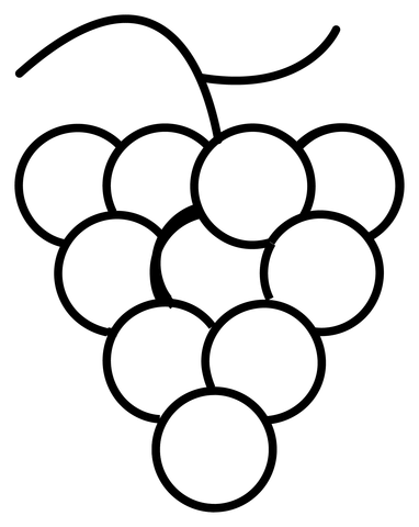 Grapes emoji coloring page free printable coloring pages