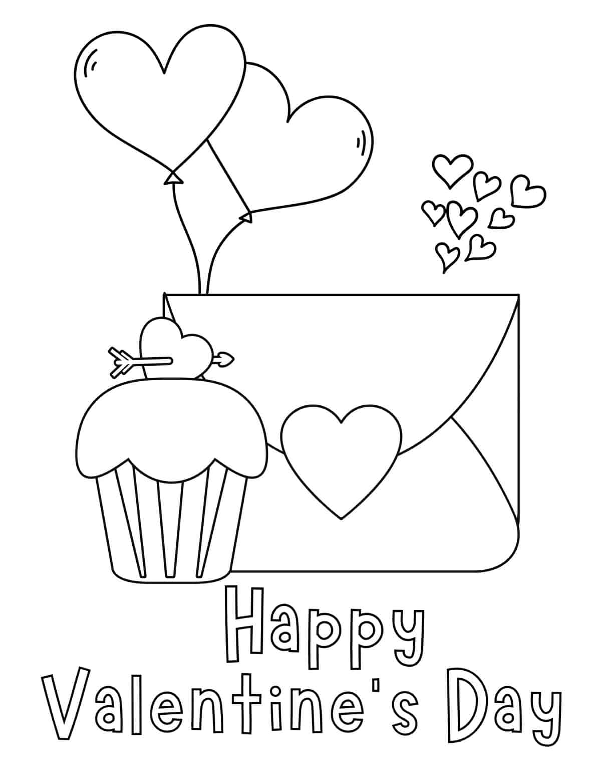 Free valentine coloring pages for kids