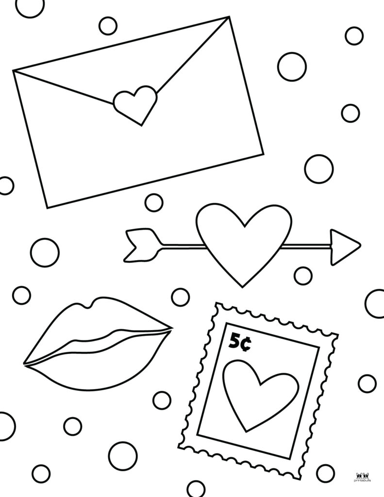 Valentines day coloring pages