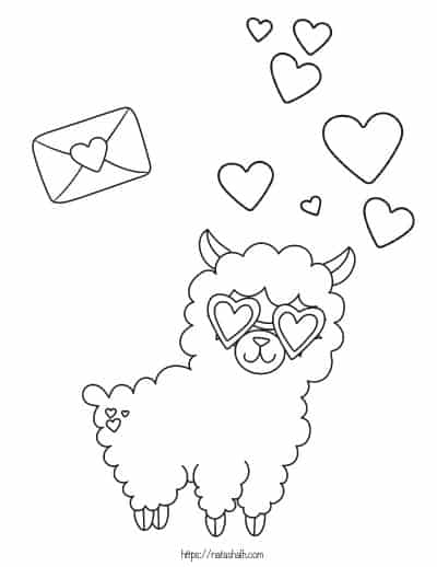 Valentines day coloring pages for kids