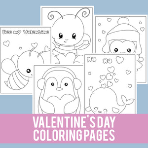 Valentines day coloring pages â messy little monster shop