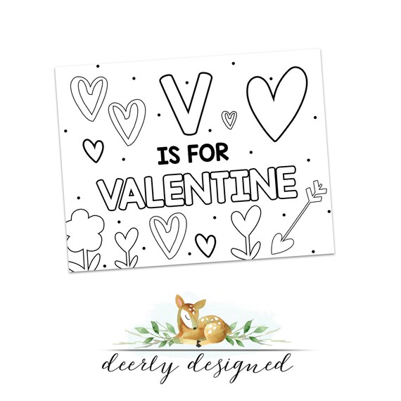 V is for valentine coloring page valentine coloring valentine art valentine worksheet valentine preschool activity homeschool