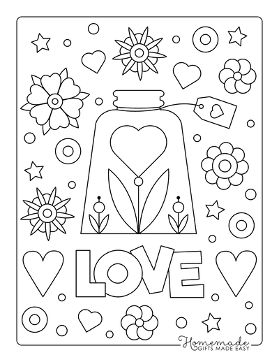 Free printable valentines day coloring pages