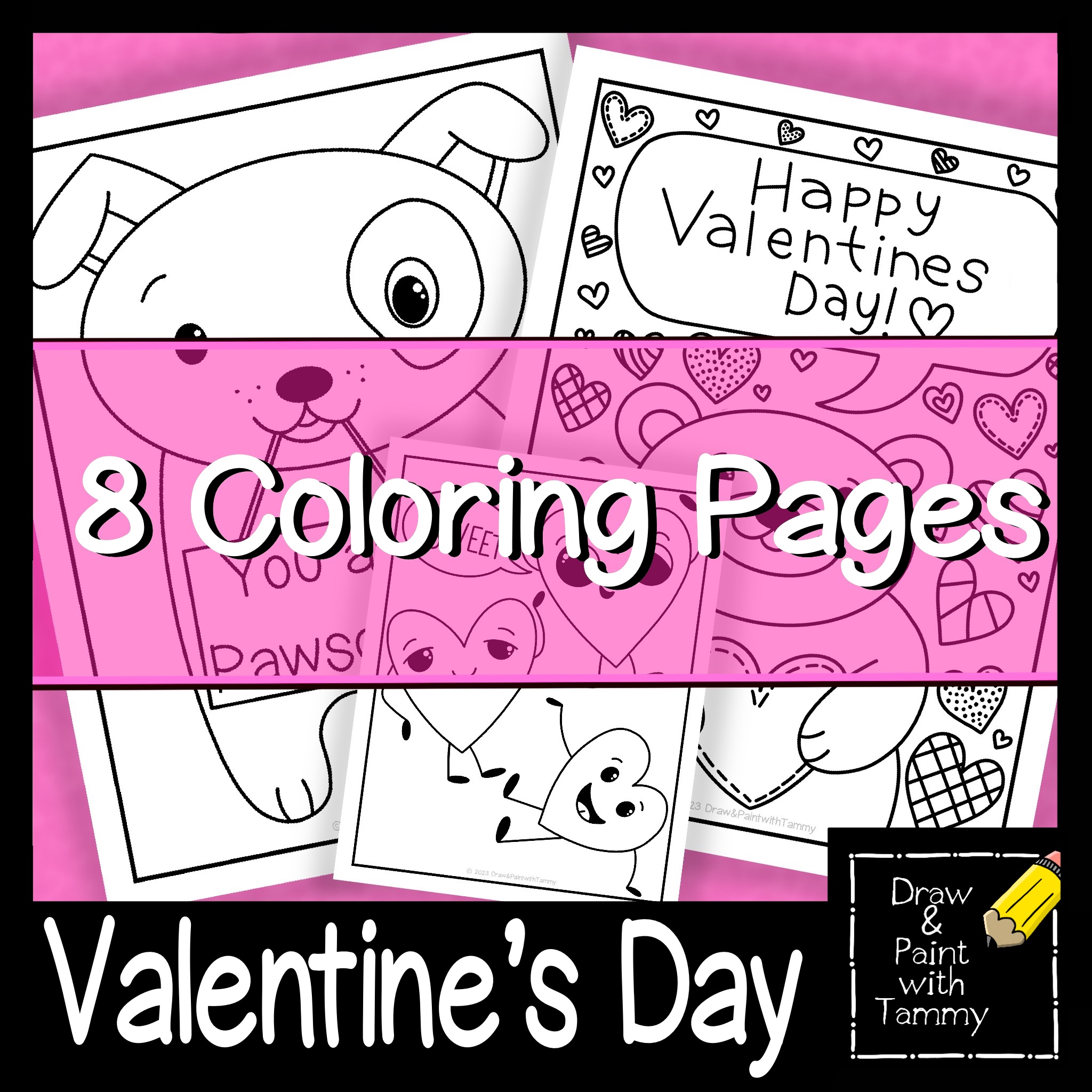 Valentines day theme february printable coloring pages made by teachers