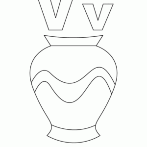 Letter v coloring pages printable for free download