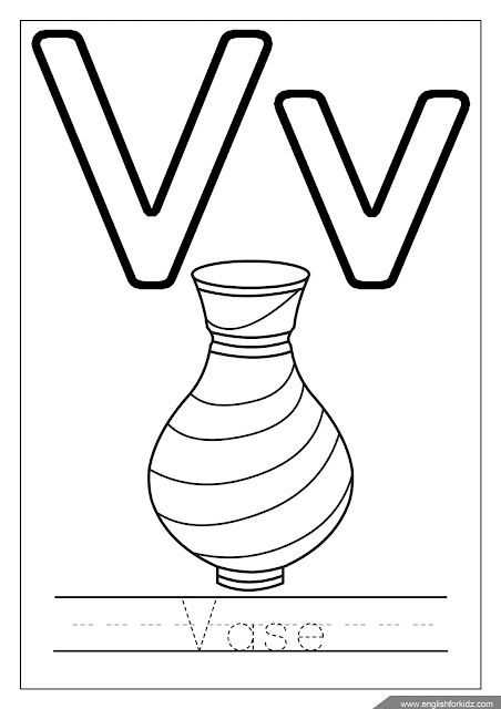 Letter v colorg page alphabet colorg pages alphabet colorg abc colorg pages