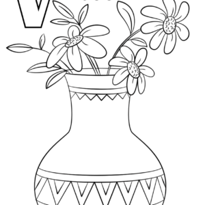 Letter v coloring pages printable for free download