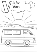 Letter v coloring pages free coloring pages