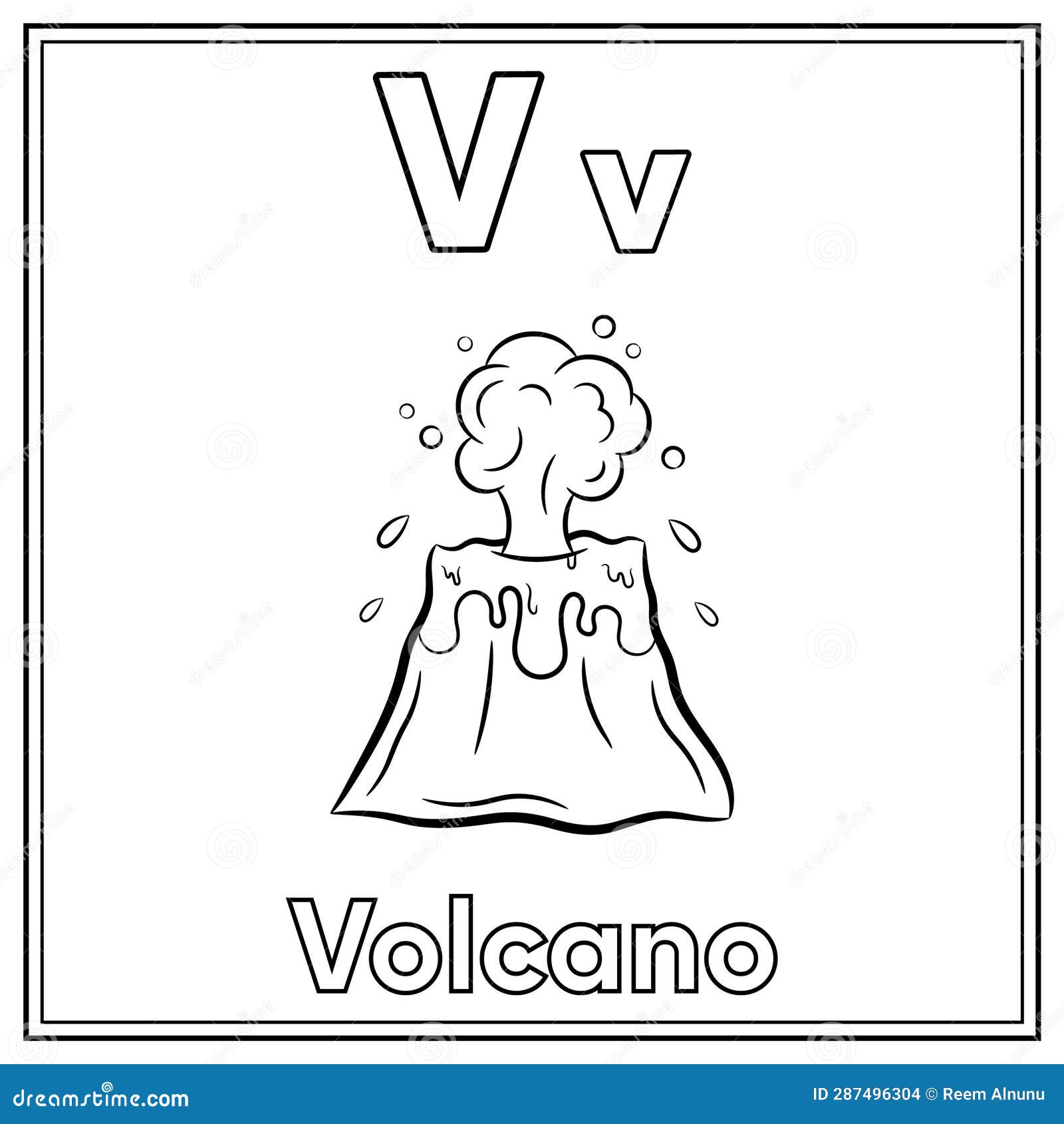 Letter v volcano stock illustrations â letter v volcano stock illustrations vectors clipart