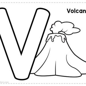 Letter v coloring pages printable for free download