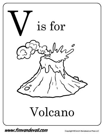 V is for volcano letter v coloring page pdf kindergarten worksheets letter v worksheets kindergarten worksheets printable