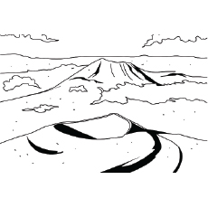 Top free printable volcano coloring pages online