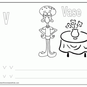 Letter v coloring pages printable for free download