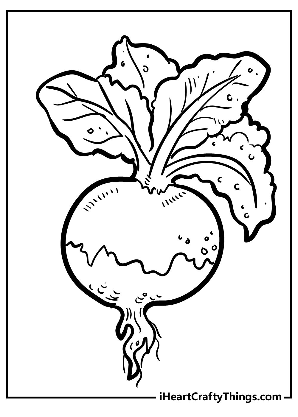 Vegetables coloring pages free printables