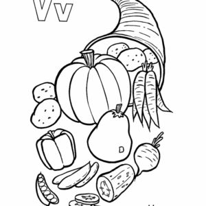 Letter v coloring pages printable for free download