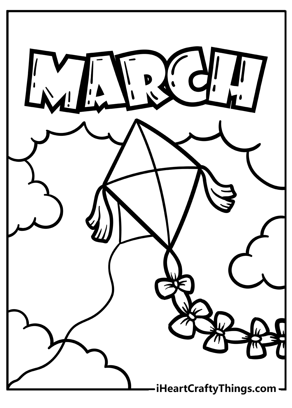 March coloring pages free printables