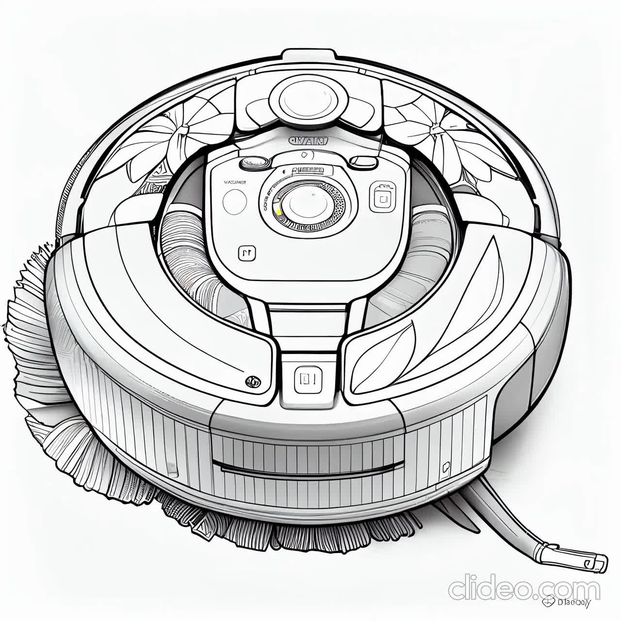 Buy robot vacuum cleaner coloring pages for instant download exploring the fun of robot vacuum cleaner coloring pages print paint online in india