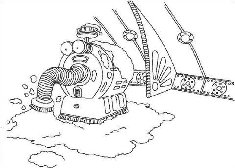 The noo noo the teletubbies vacuum cleaner coloring page free printable coloring pages