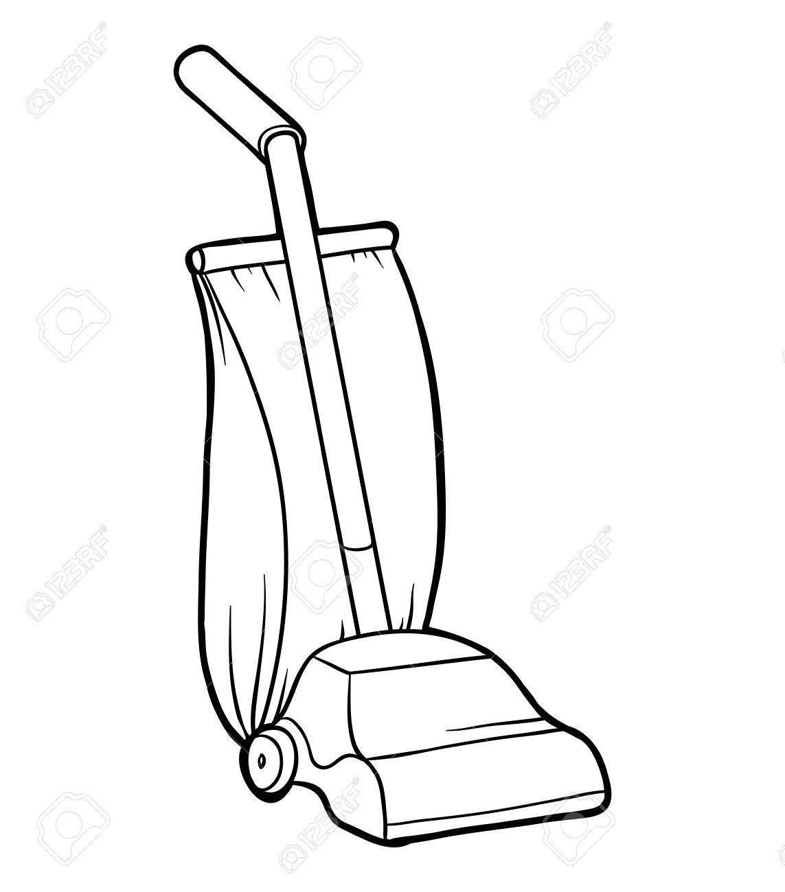 Coloring book for children vacuum cleaner royalty free svg cliparts vectors and stock illustration image