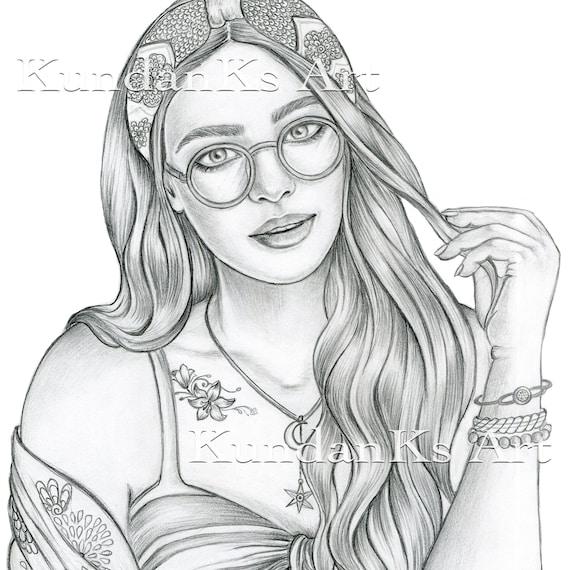 Valentina adult coloring pages premium coloring pages grayscale page instant download aa printable printable coloring page