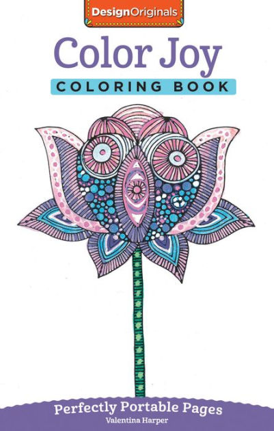 Color joy coloring book perfectly portable pages by valentina harper paperback barnes noble