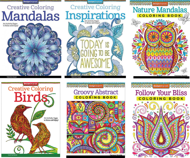 Design originals creative coloring books by thaneeya mcardle valentina harper