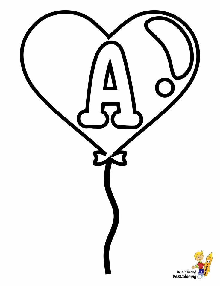 Valentine alphabet a coloring pages banner eliåi fikirleri alfabe