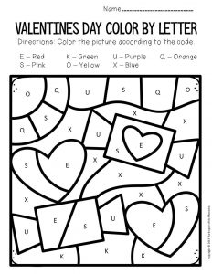 Capital letter valentines day preschool worksheets