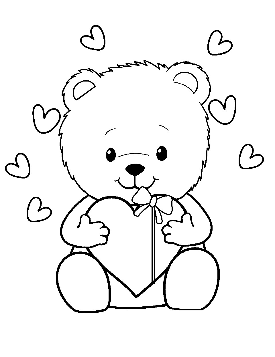 Bear coloring pages free printable sheets