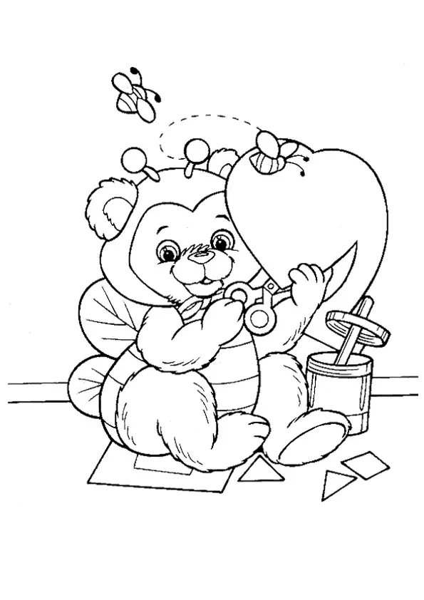 Valentines day coloring pages for free