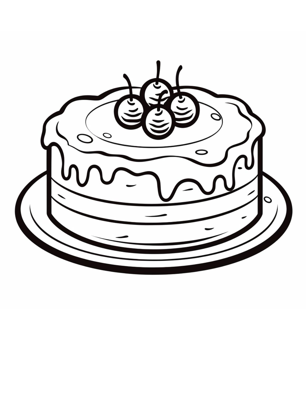 Free printable cake coloring pages for kids and adults skip to my lou