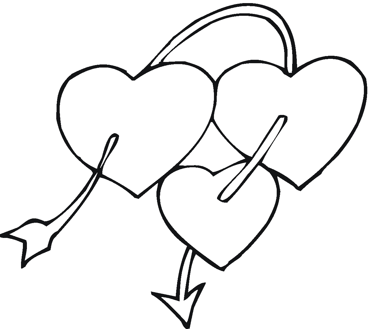 Free printable heart coloring pages for kids