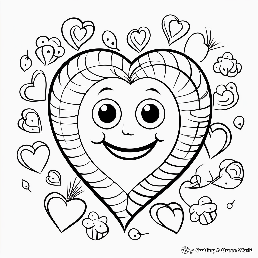 Heart coloring pages