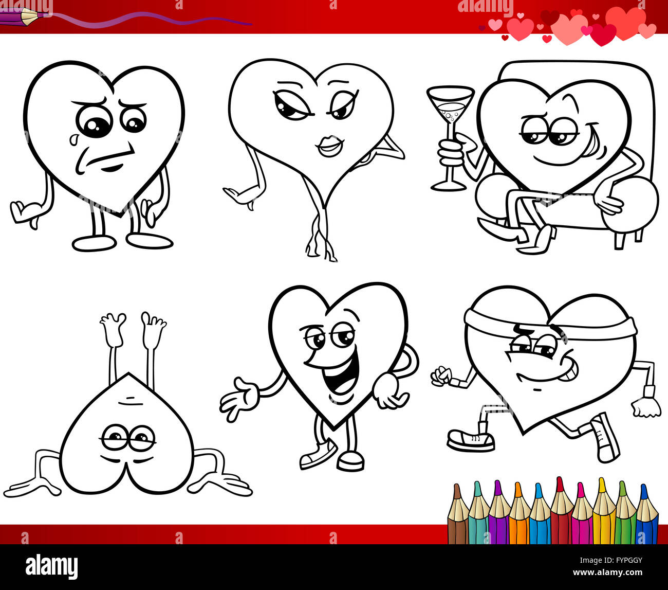 Sad broken heart coloring page hi