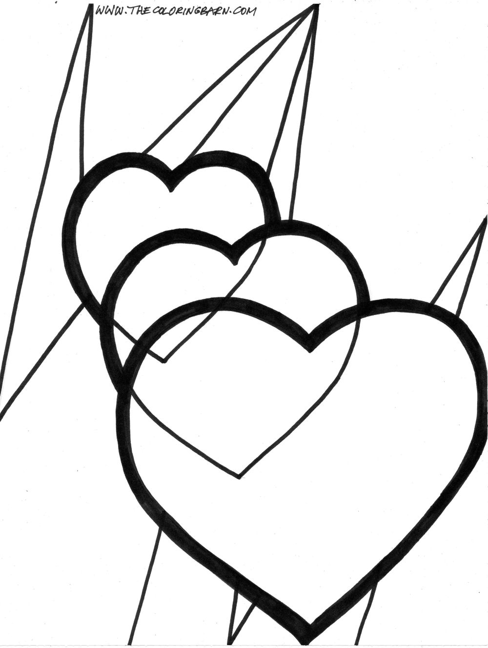 Valentines day coloring pages