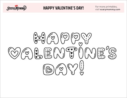 Free valentines day coloring pages for your little love