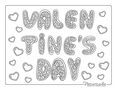 Free printable valentines day coloring pages