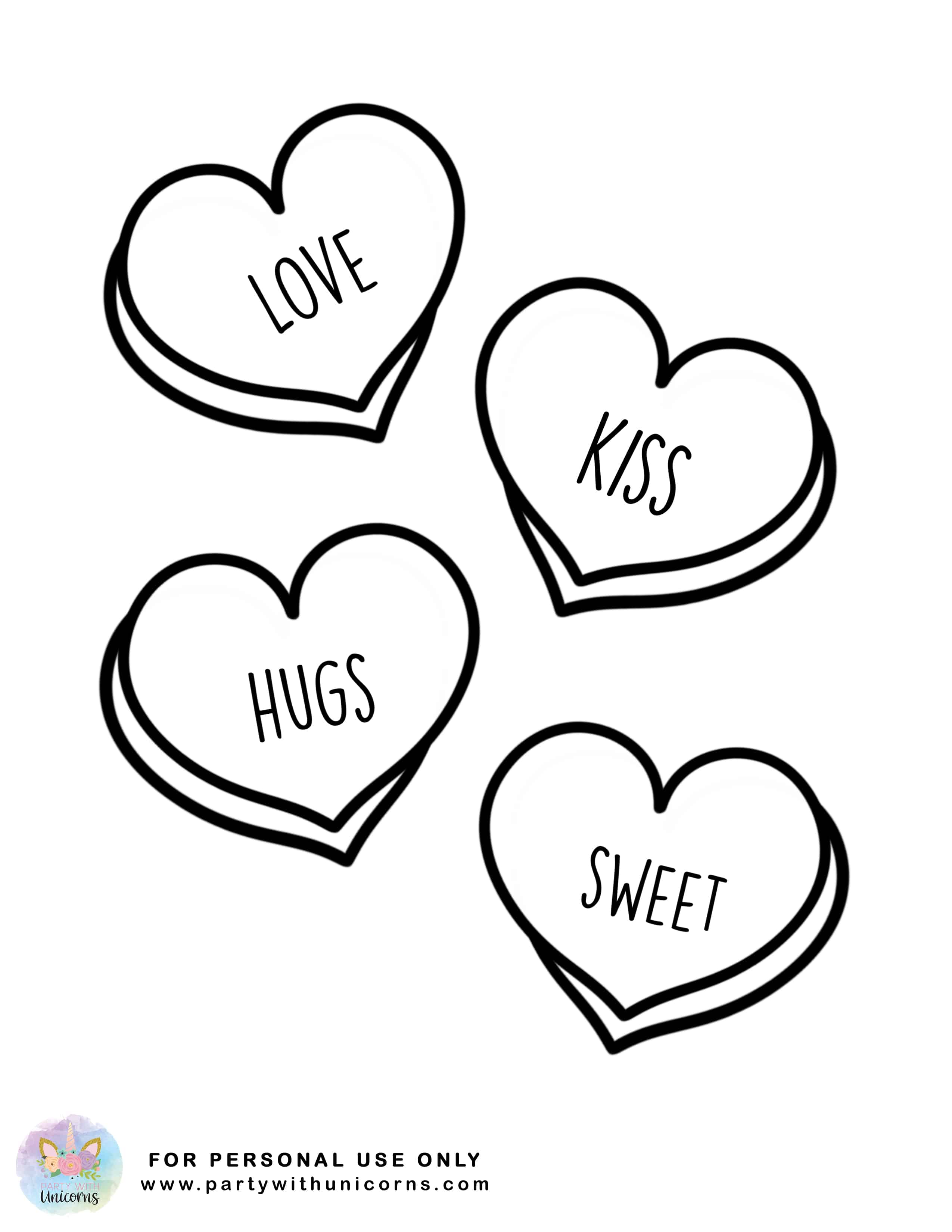 Valentines coloring pages