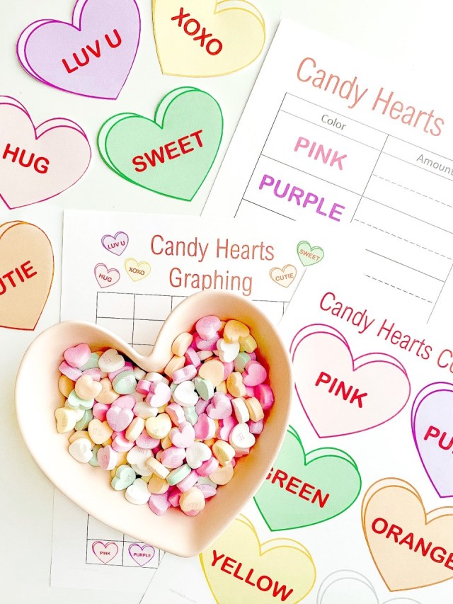 Candy hearts kids activity