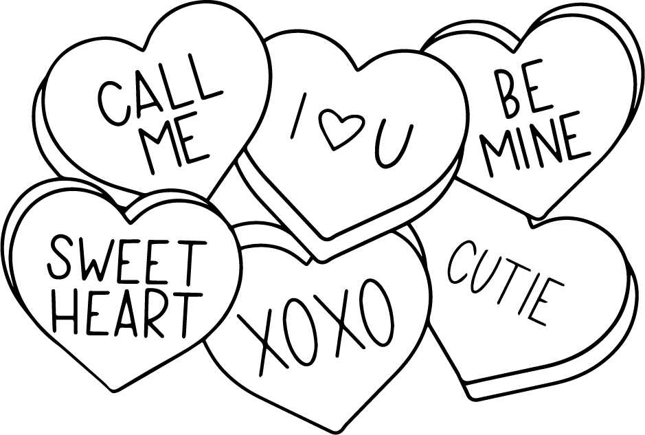 Free valentine doodle coloring pages â rian doodles