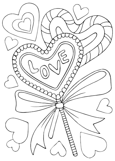 Free printable valentines day coloring pages