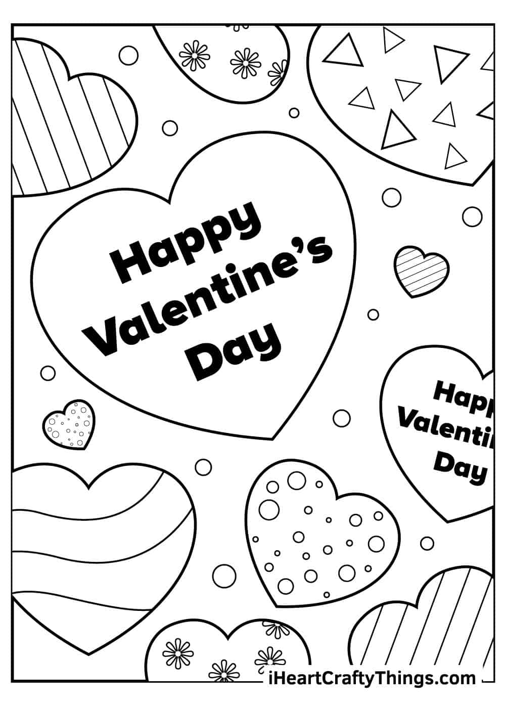 Free valentines coloring pages