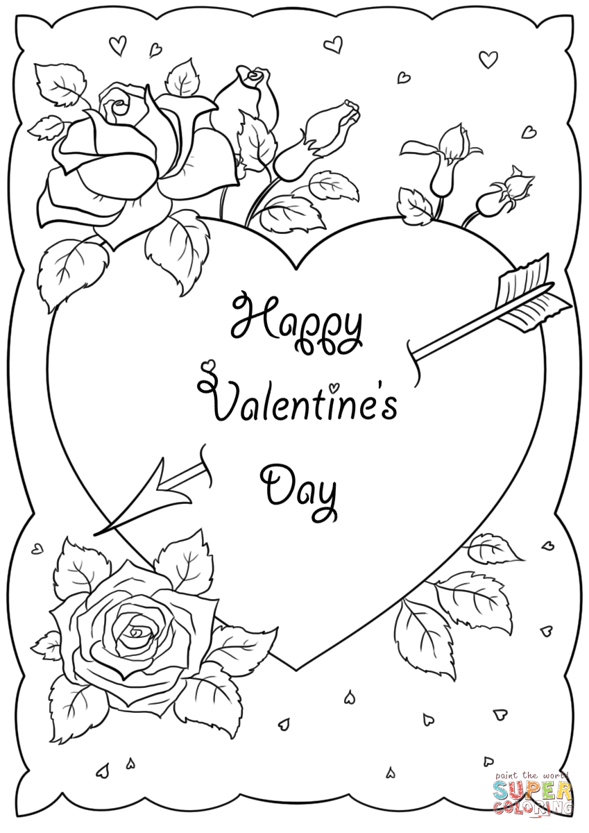 Free printable coloring valentines cards spread love with your personal touch