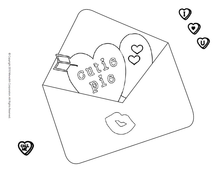 Free printable valentines day coloring pages