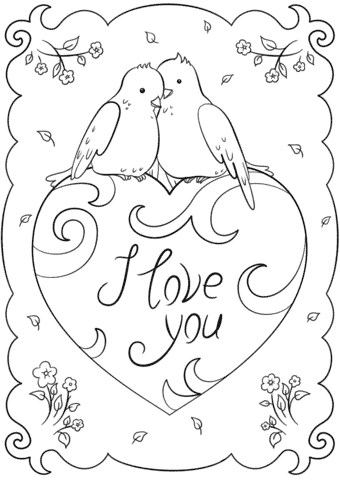 Valentines day coloring pages for free