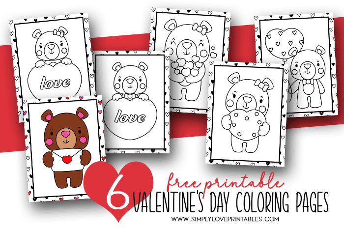 Free printable valentines day coloring pages for kids