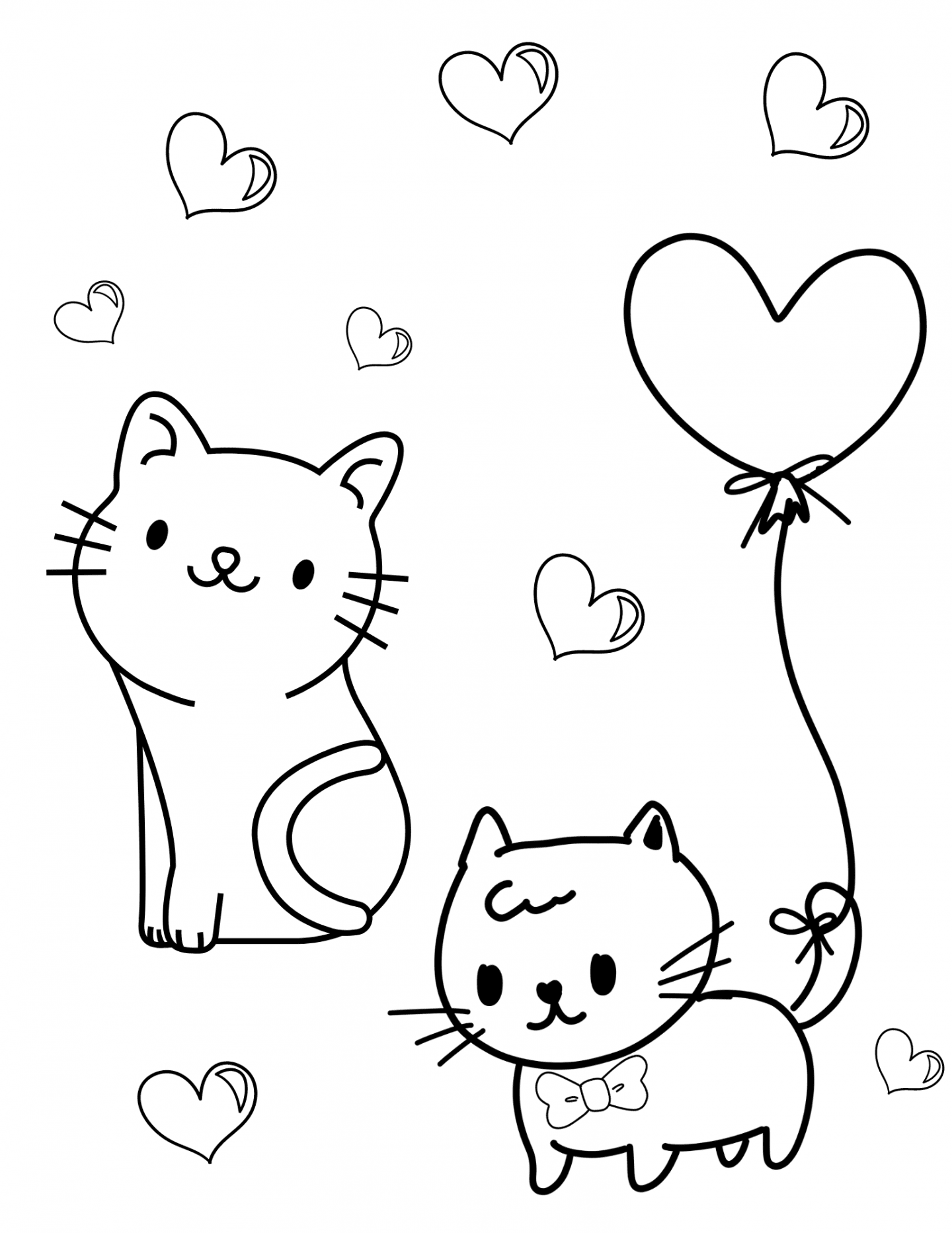 Printable valentines coloring pages