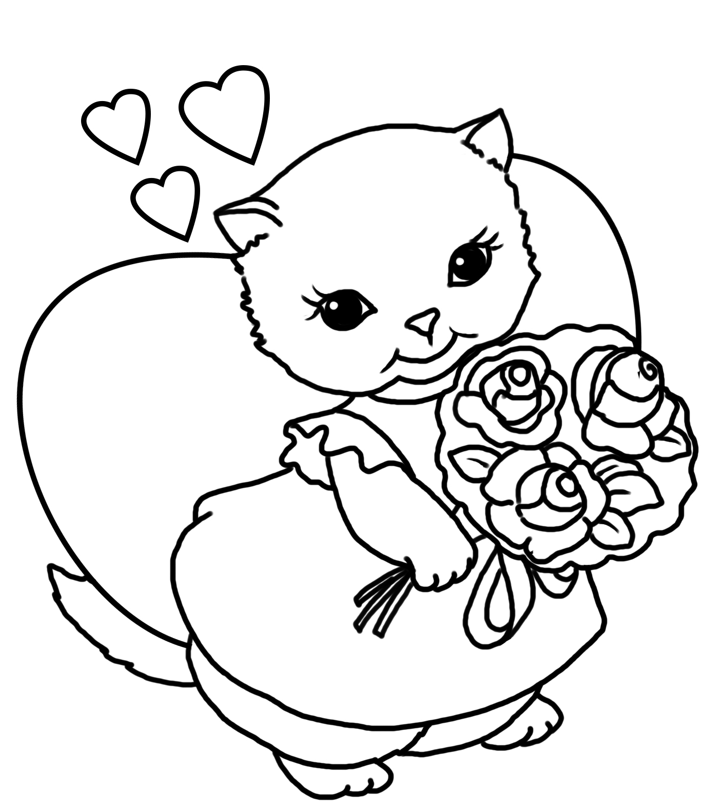 Valentines day coloring pages