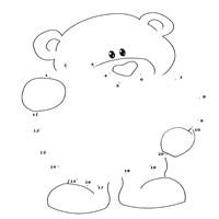 Bearly resistible dot to dot activity valentines day