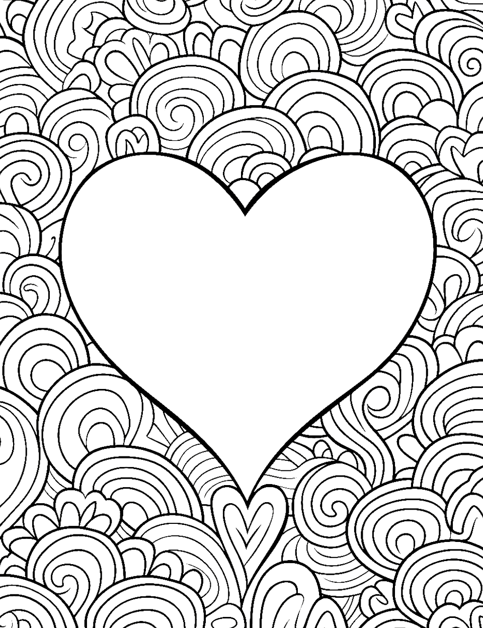 Valentines day coloring pages free printables